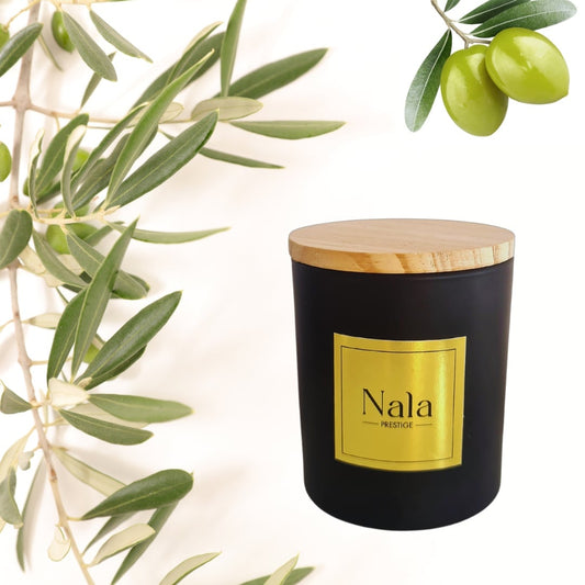 Bougie Prestige Bois d’Olivier Intense