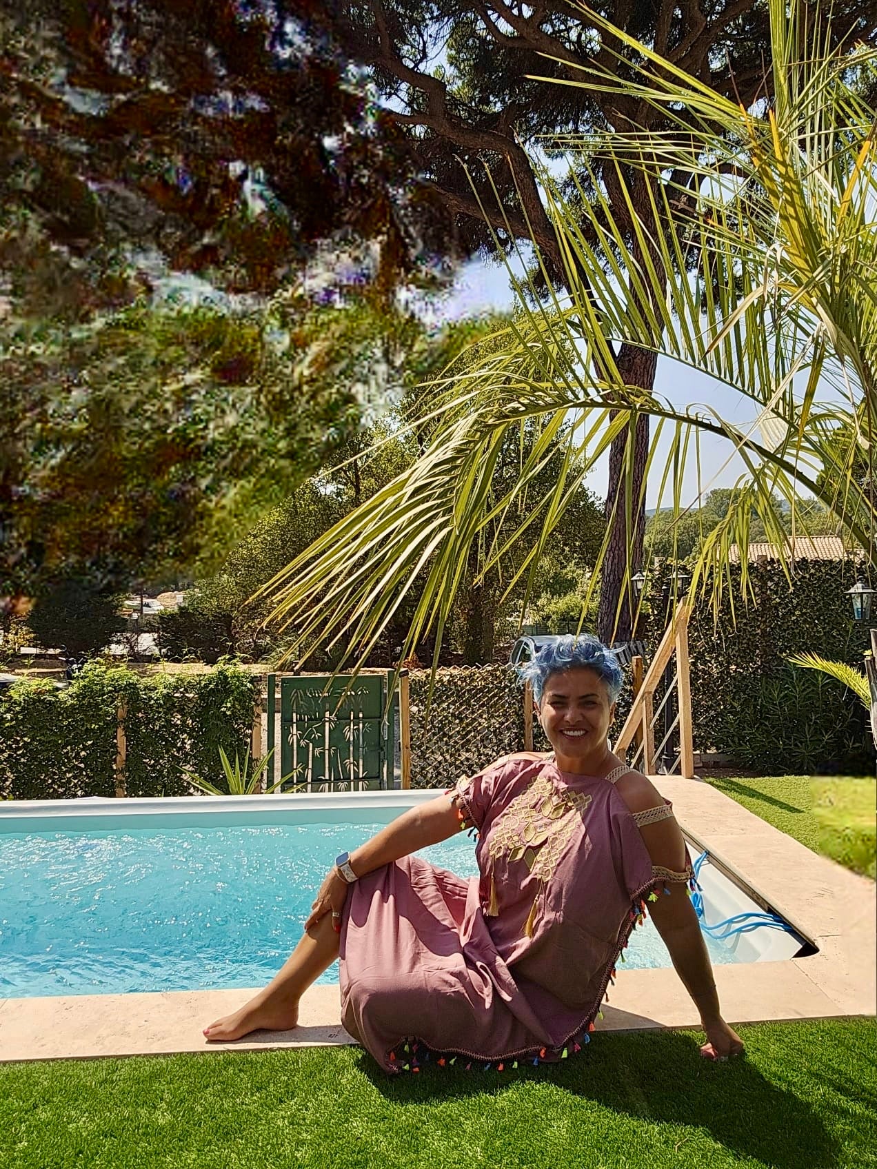 Robe arabe à bretelles