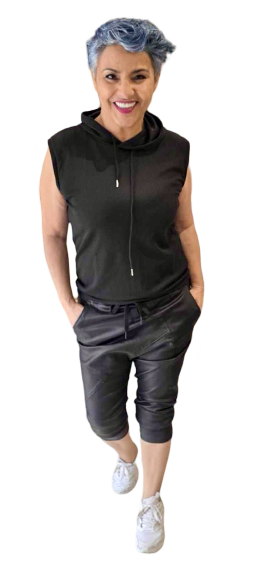 T-Shirt Sans Manche à Capuche