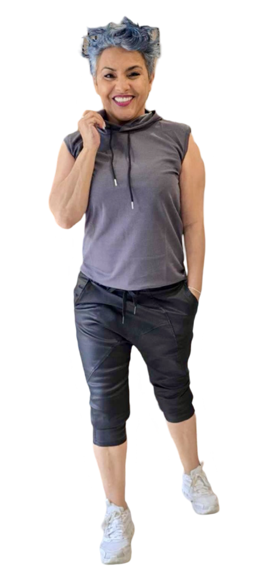 T-Shirt Sans Manche à Capuche