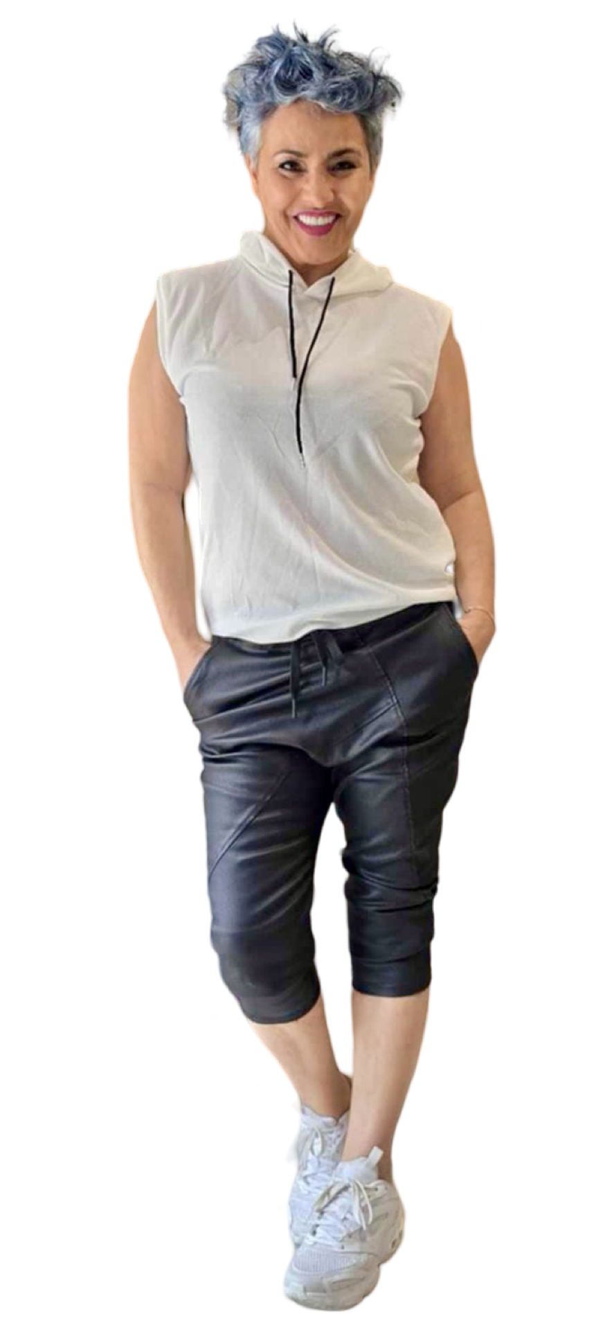 T-Shirt Sans Manche à Capuche