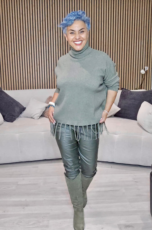 Pantalon Stretch Simili