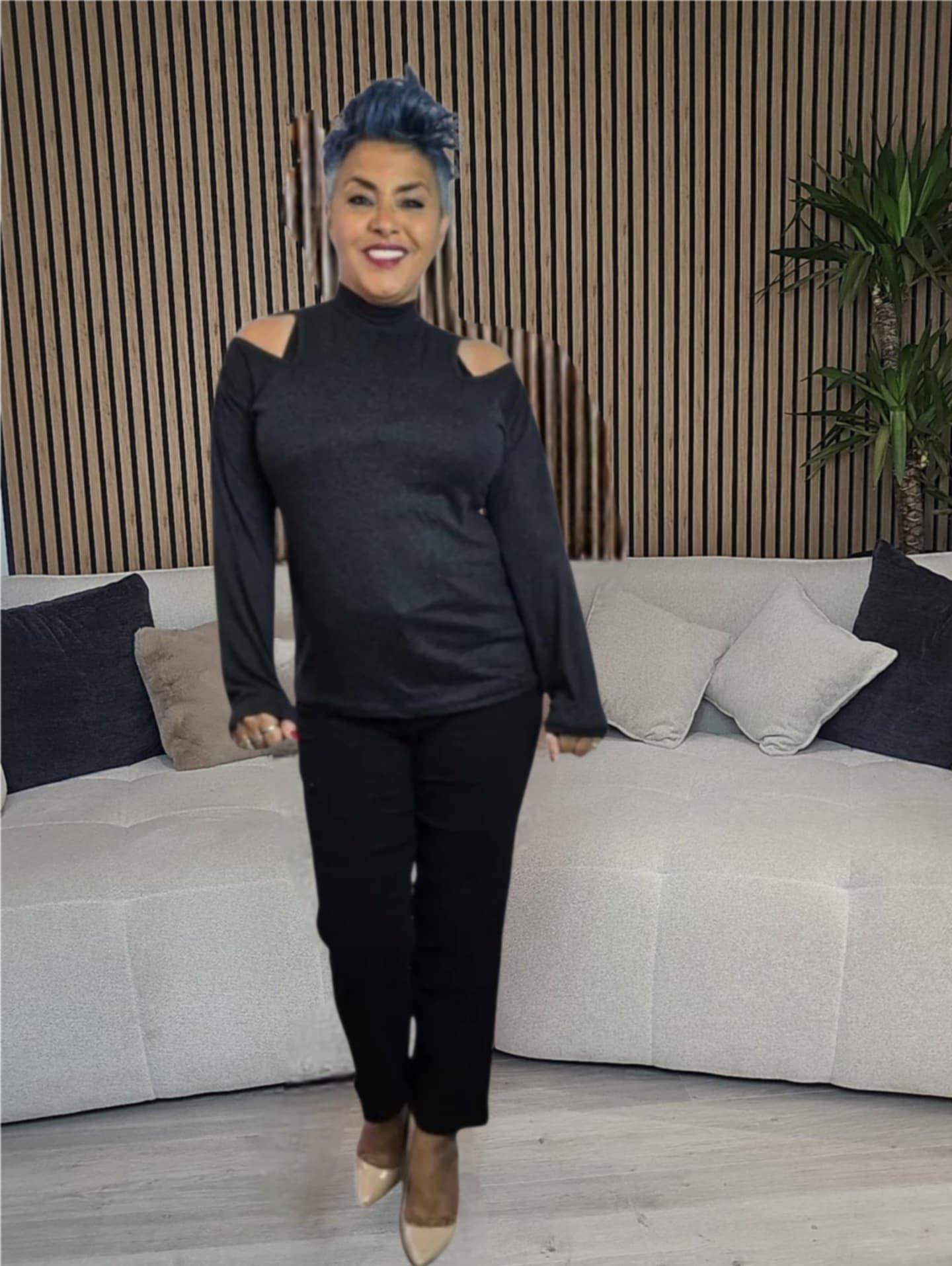 T-shirt épaule dénudée